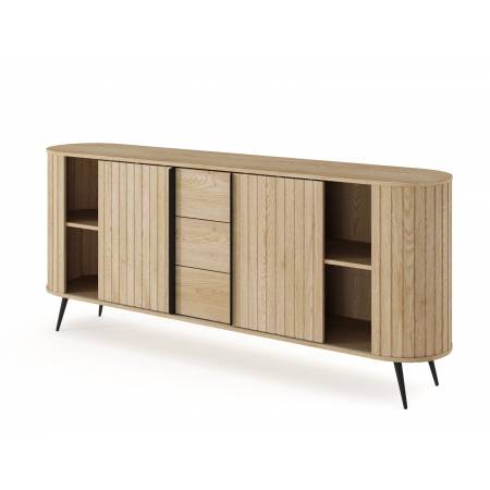 Komoda ryflowana dąb cremona 196 cm 2D3S LAVIA